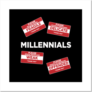 Millennials Funny Posters and Art